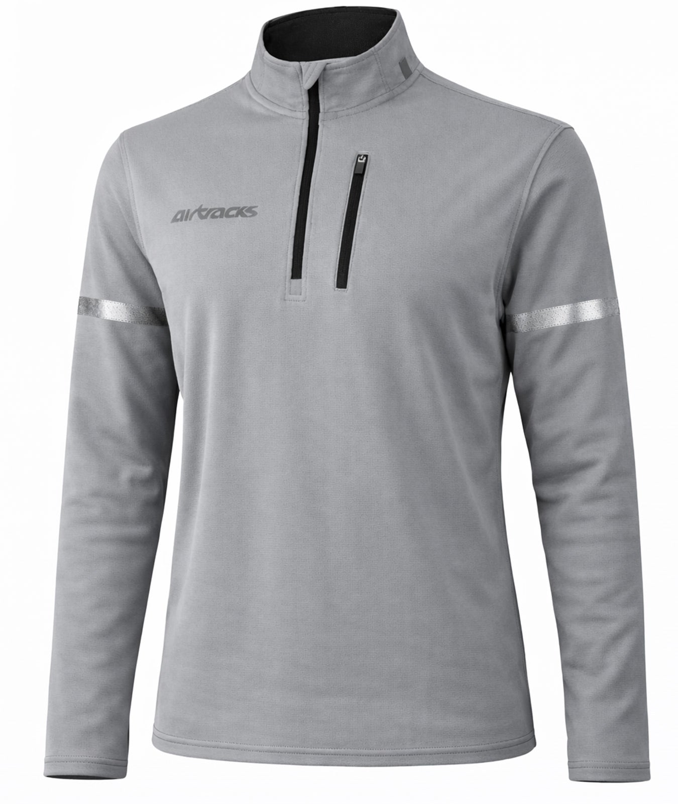 airtracks-v-tements-de-v-lo-maillot-thermique-gris-manches-longues image 1