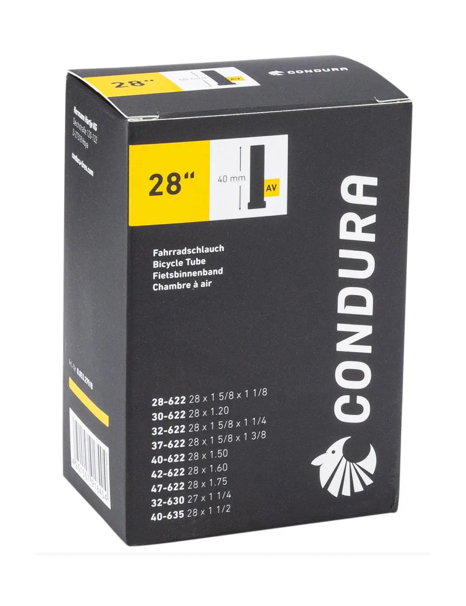 airtracks-accessoires-chambre-air-v-lo-28-pouces-valve-schrader image 1