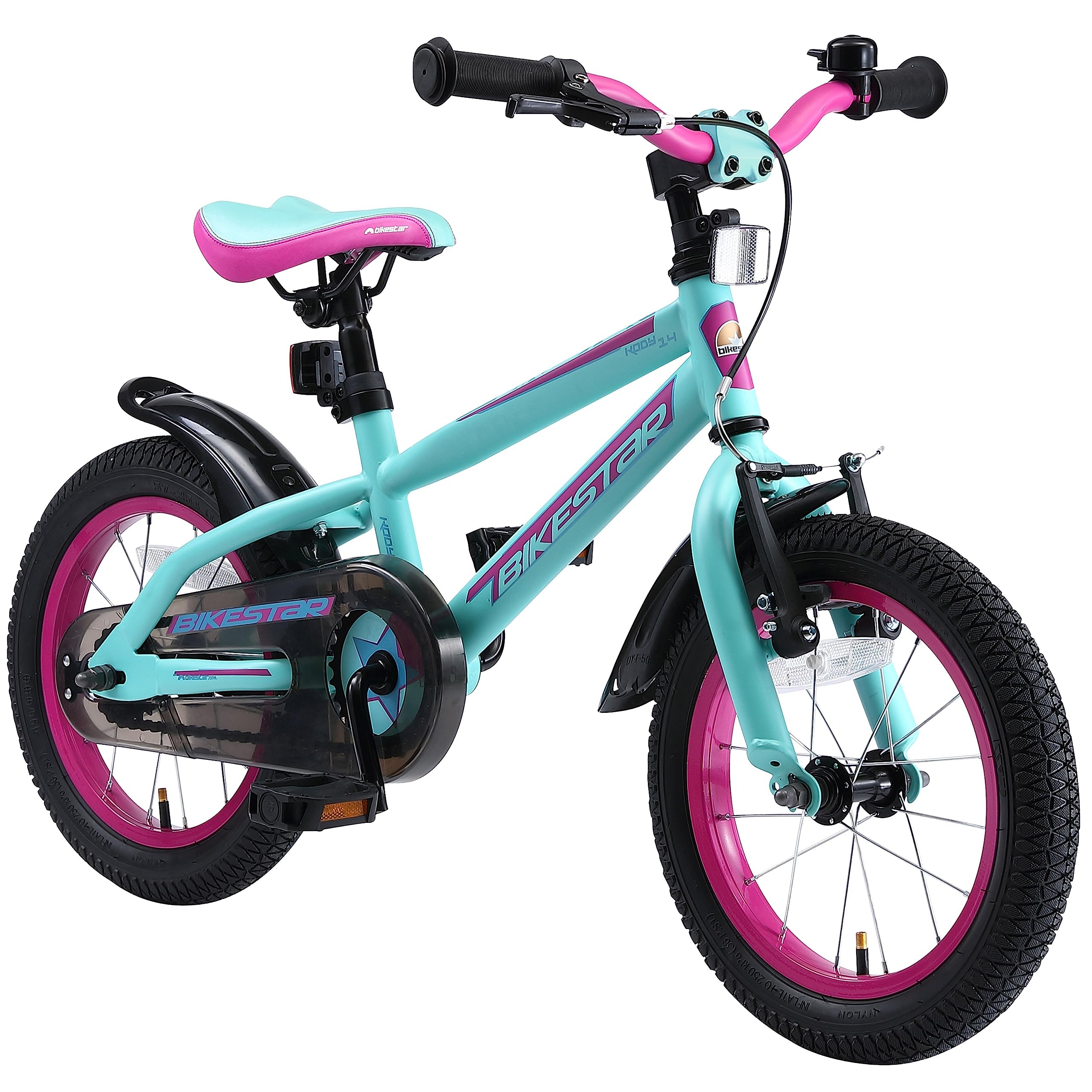 bikestar-v-lo-enfant-14-pouces-vtt-turquoise-berry image 1