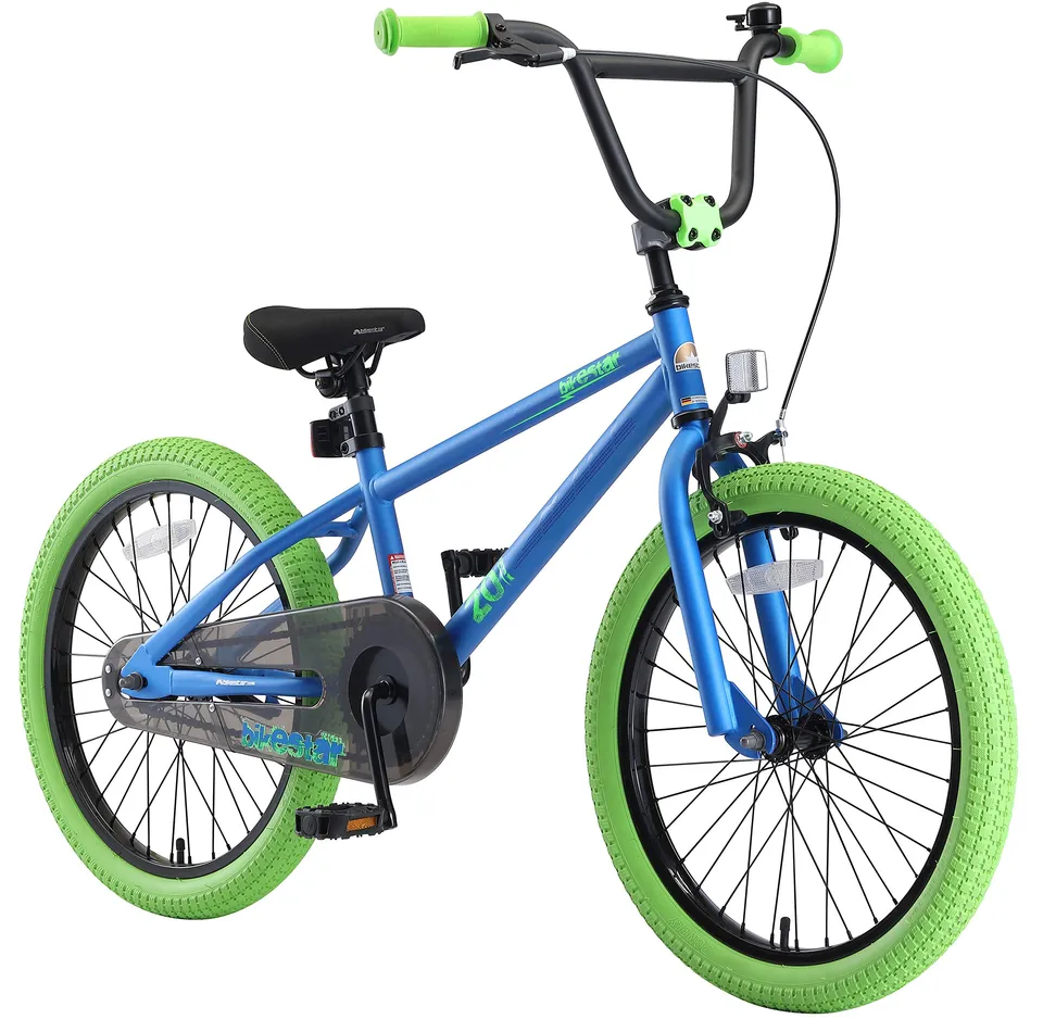 bikestar-20-pouces-v-lo-enfant-bmx-bleu-vert-6-ans image 1