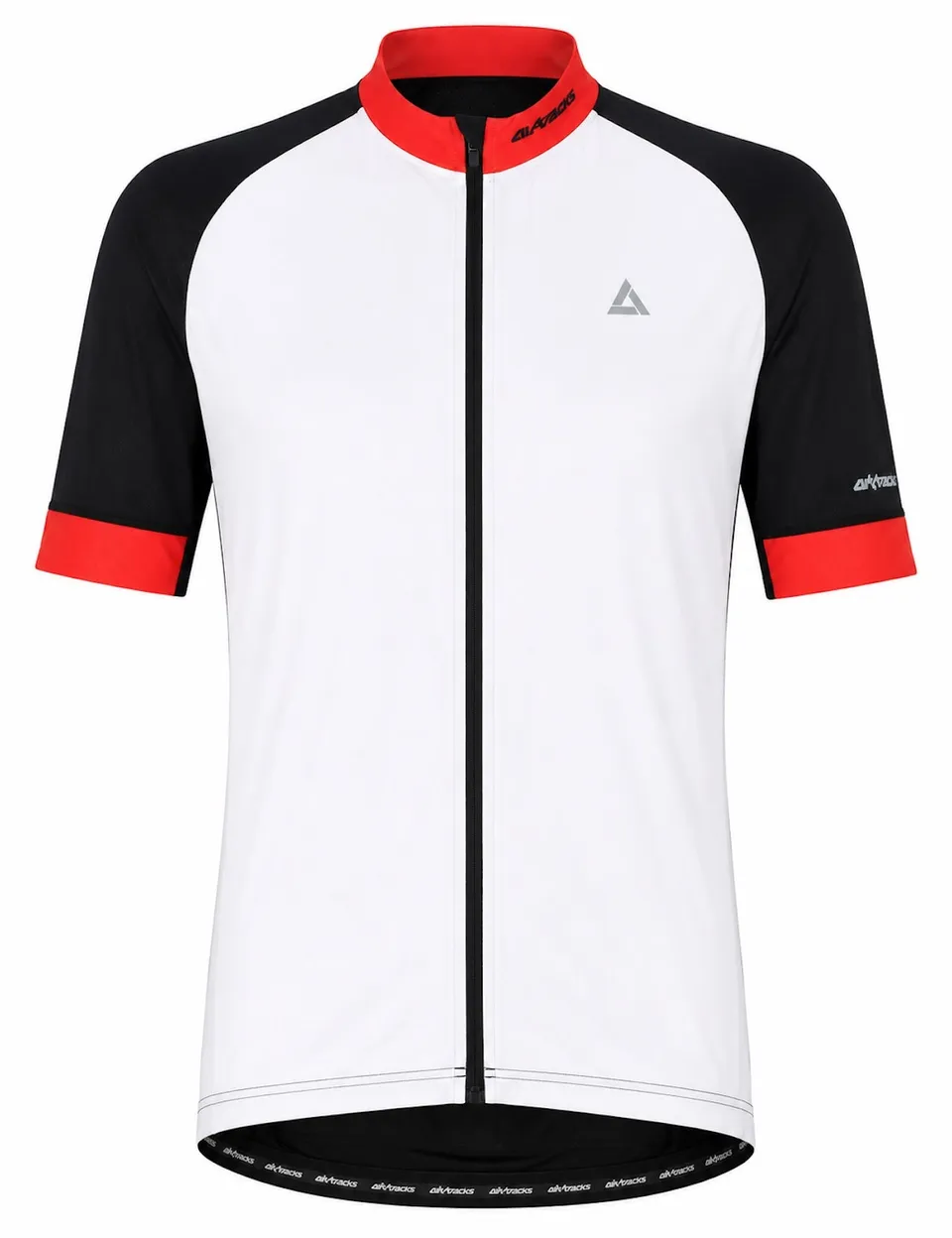 airtracks-pro-line-maillot-v-lo-blanc-rouge-manches-courtes image 1