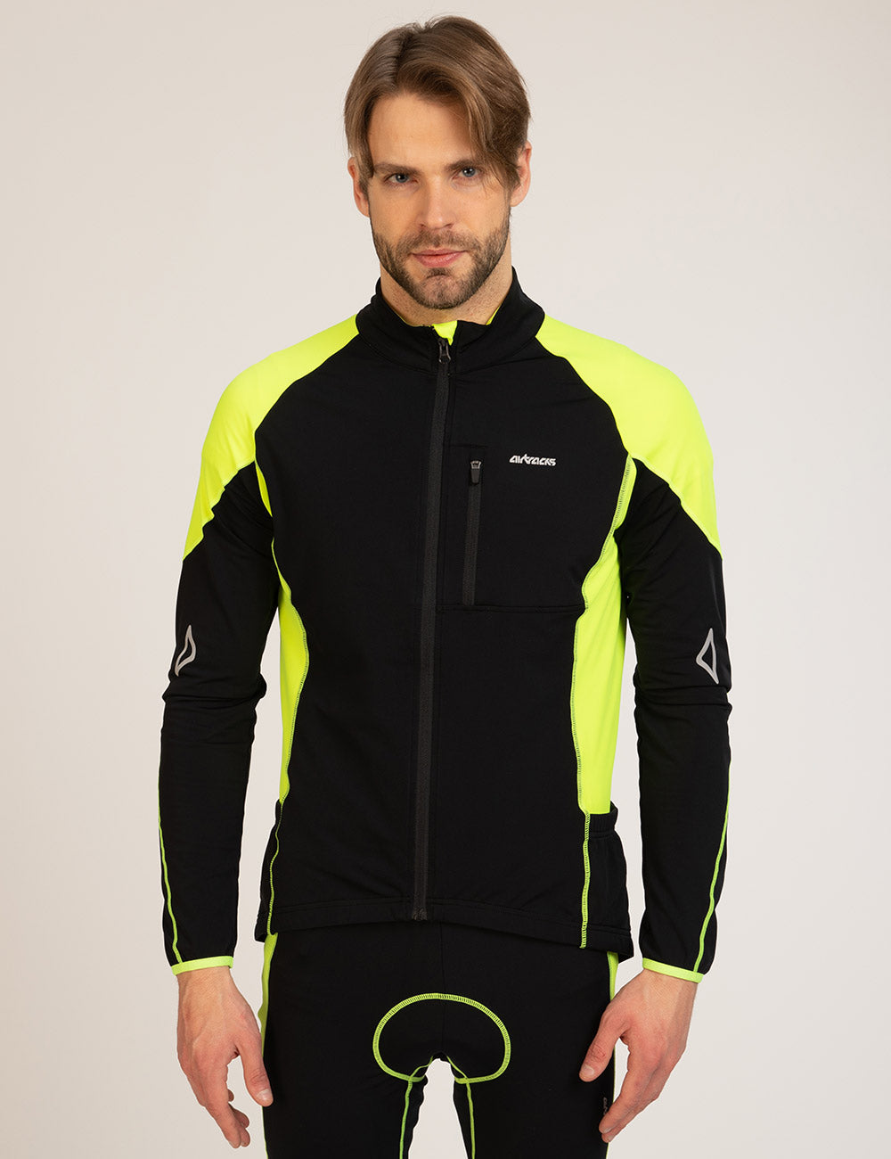 airtracks-v-tements-de-v-lo-maillot-pro-t-maillot-thermique-noir image 1