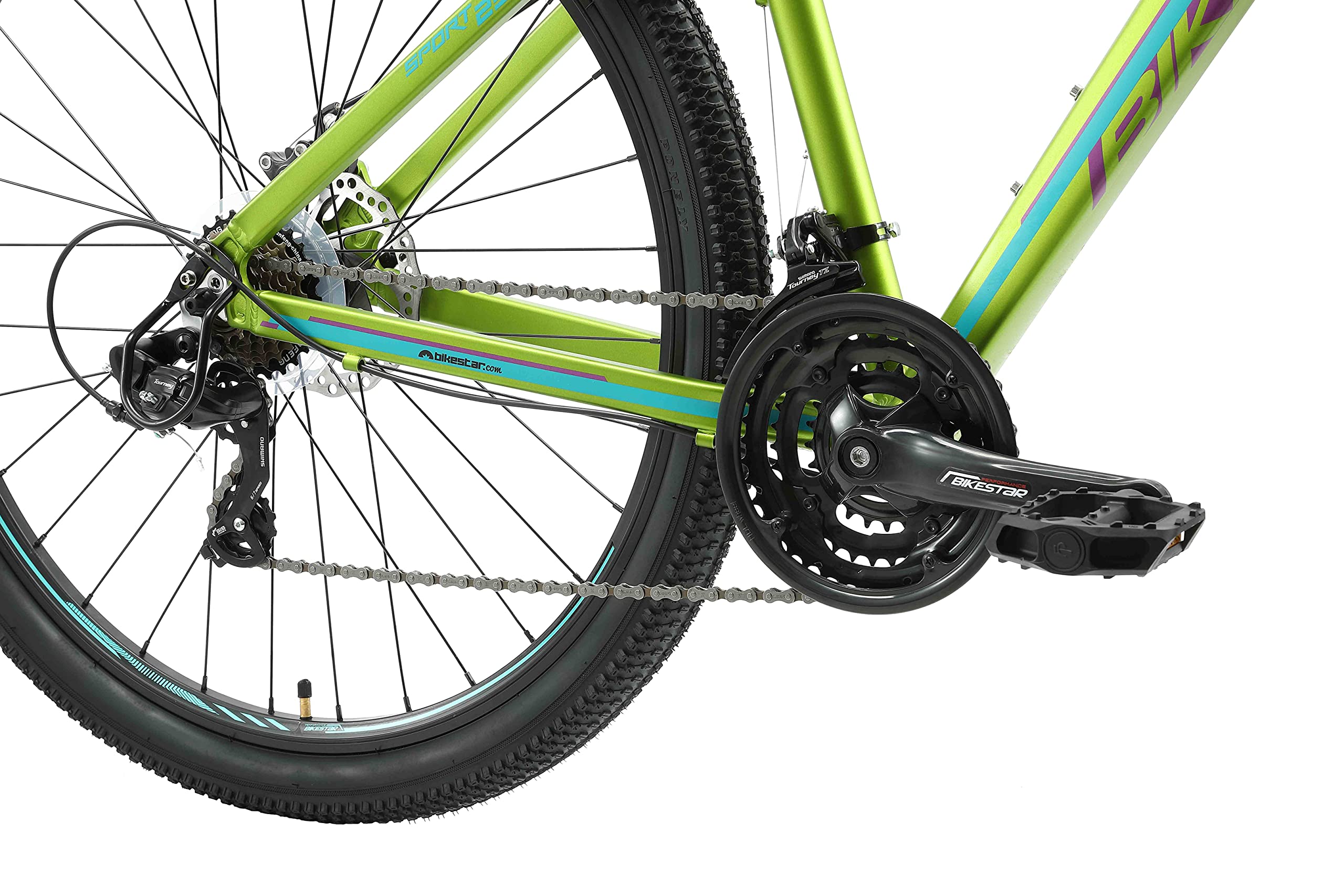 bikestar-vtt-29-pouces-21-vitesses-vert-bleu-cadre-17 image 5