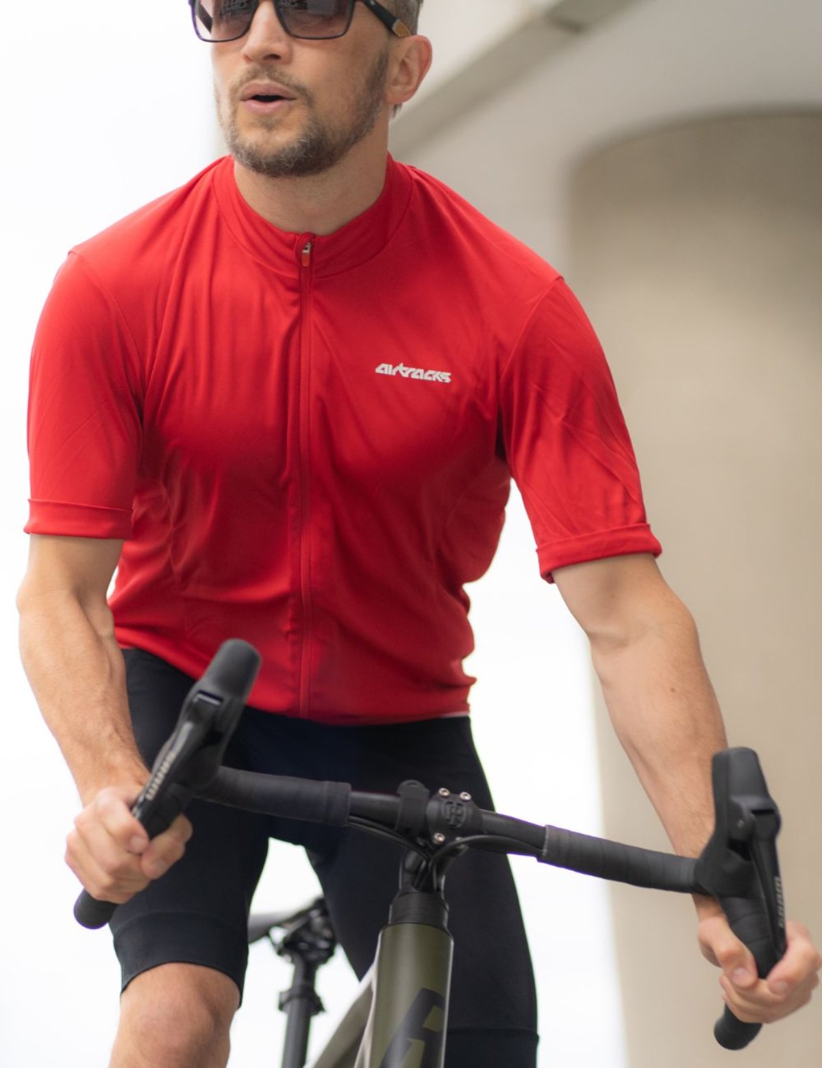 airtracks-air-tech-ii-maillot-v-lo-manches-courtes-rouge-2 image 3