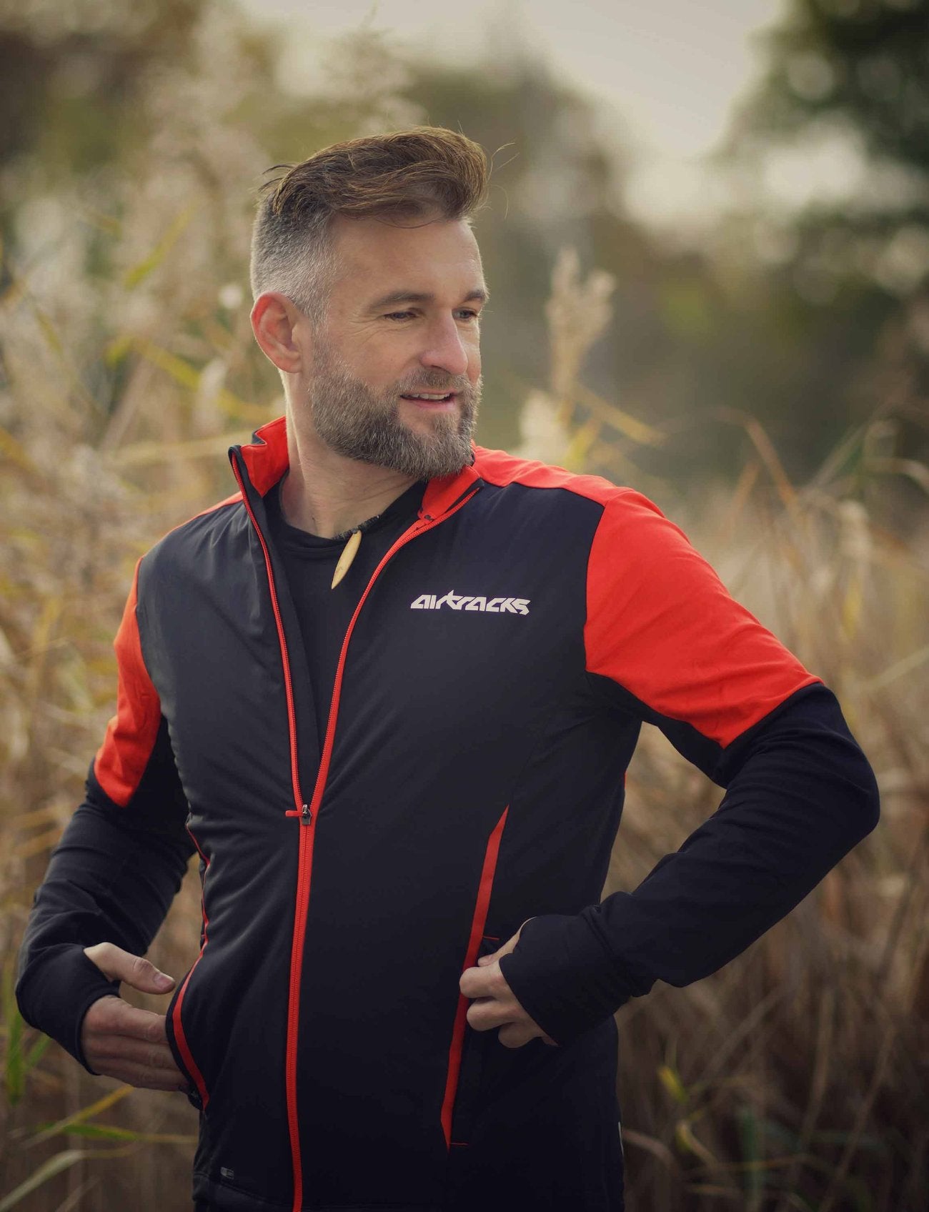 airtracks-pro-line-sweat-thermique-homme-noir-rouge-hiver image 5