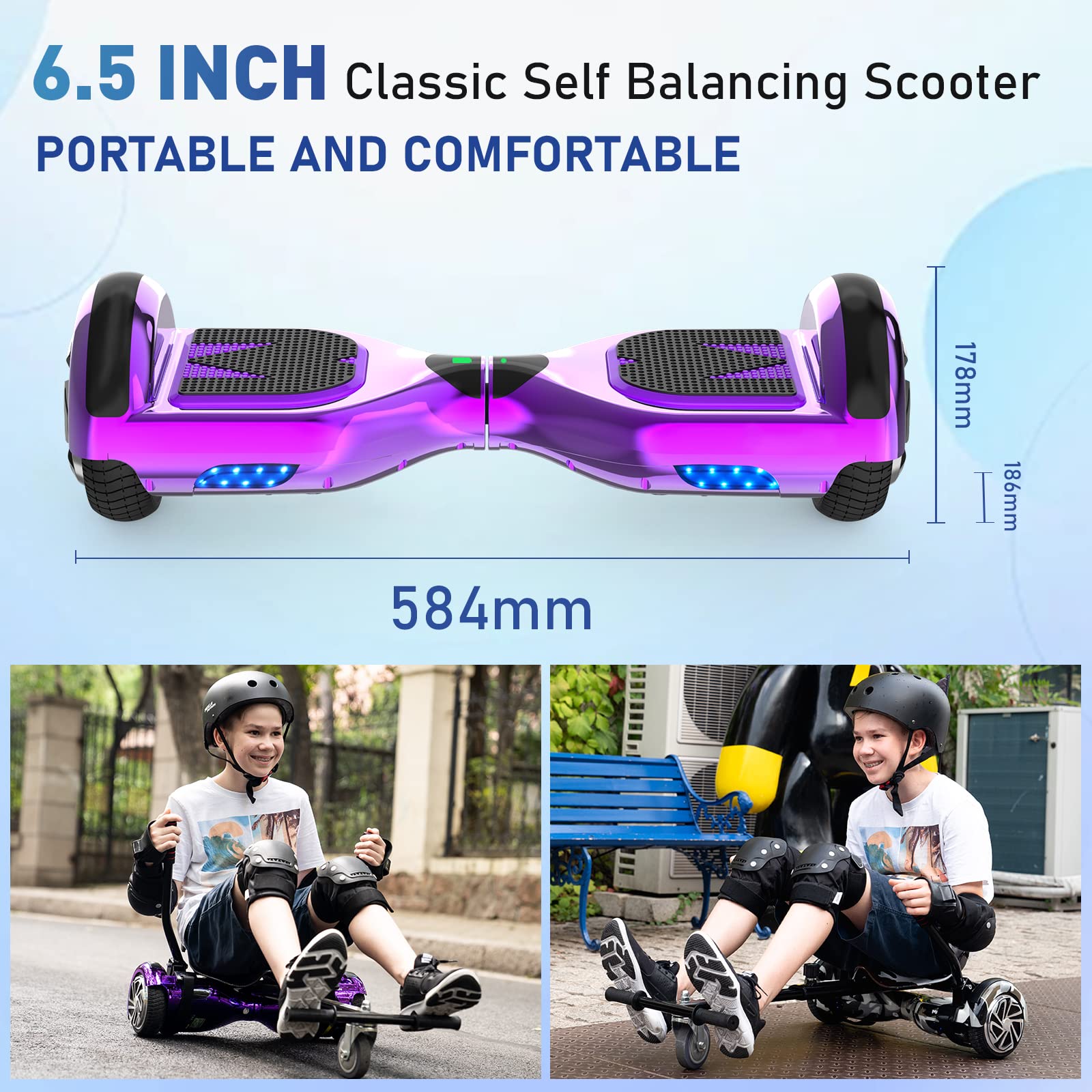 hitway-hoverboard-6-5-pouces-bluetooth-hoverkart image 4