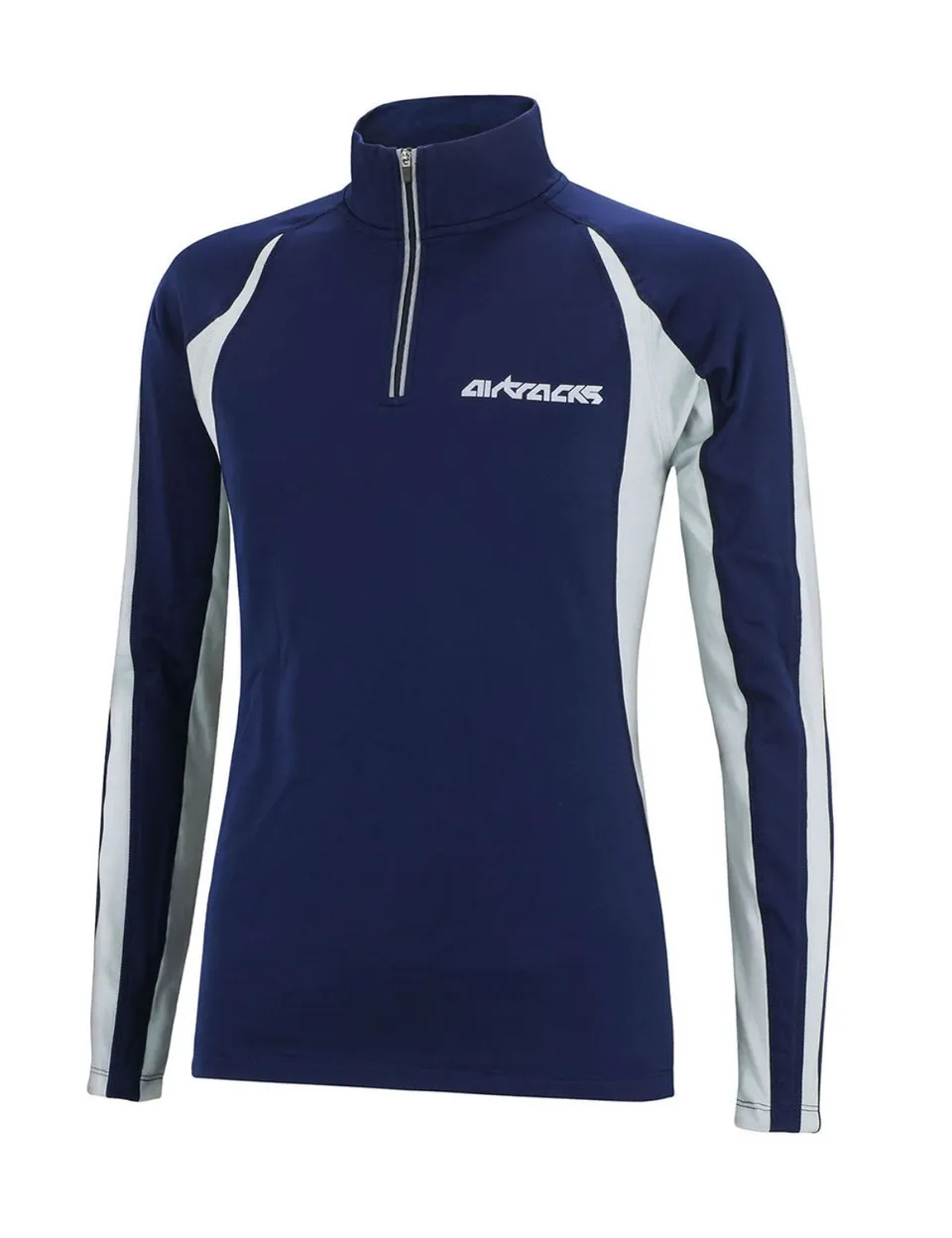 airtracks-pro-t-shirt-course-thermique-femme-bleu-manches-longues image 1