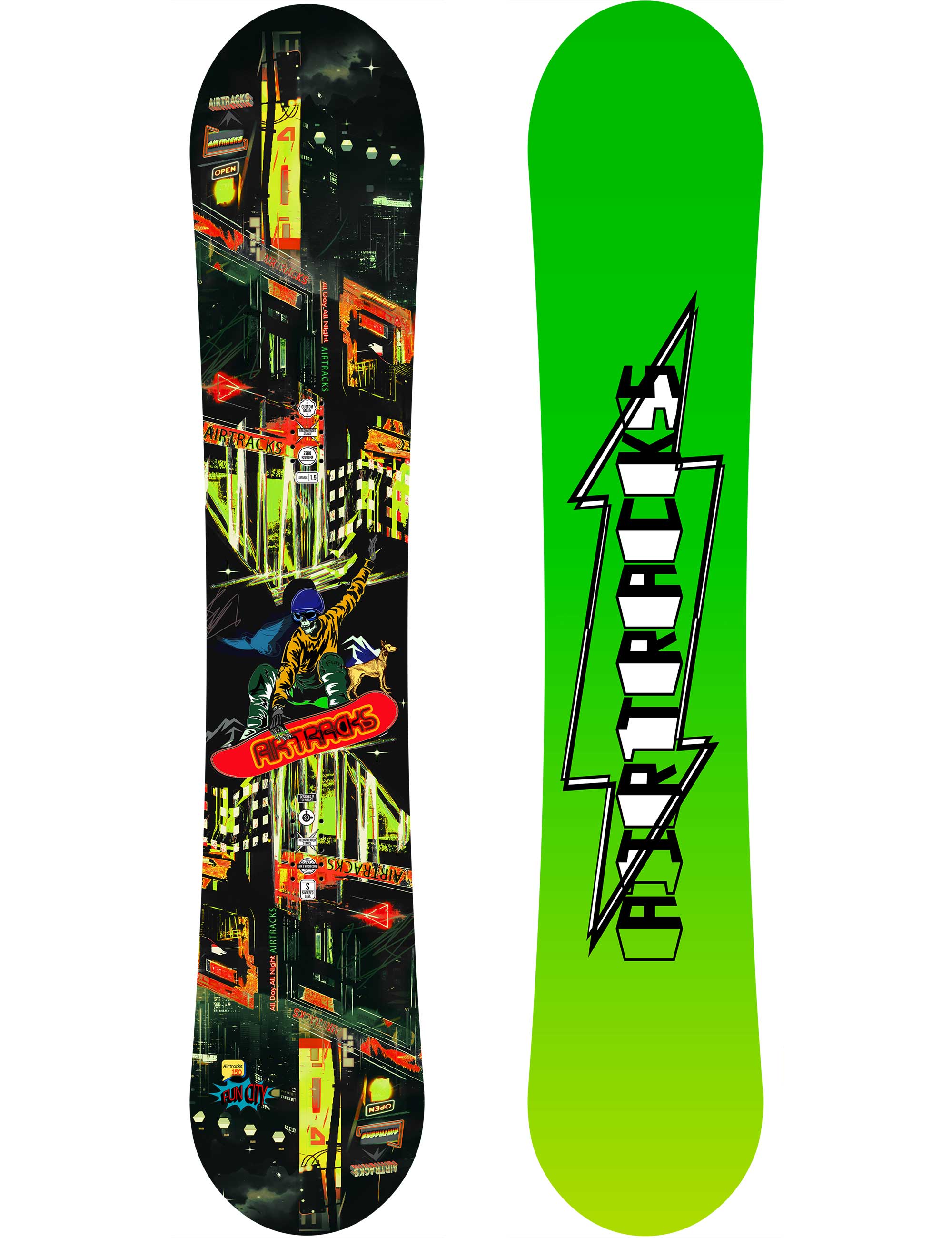 airtracks-fun-city-carbon-planche-snowboard-155-cm image 1