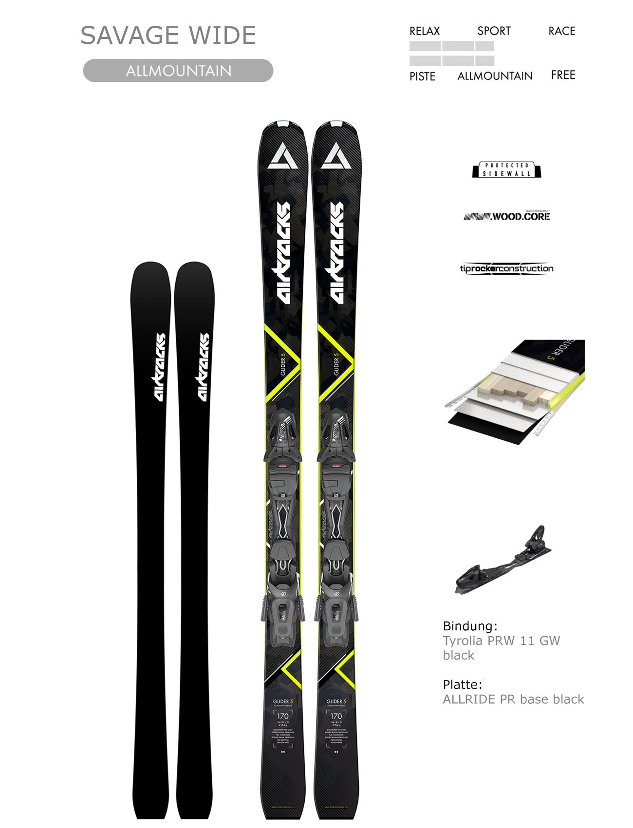 airtracks-savage-pro-ski-freeride-allmountain-tyrolia-pr11-gw image 1
