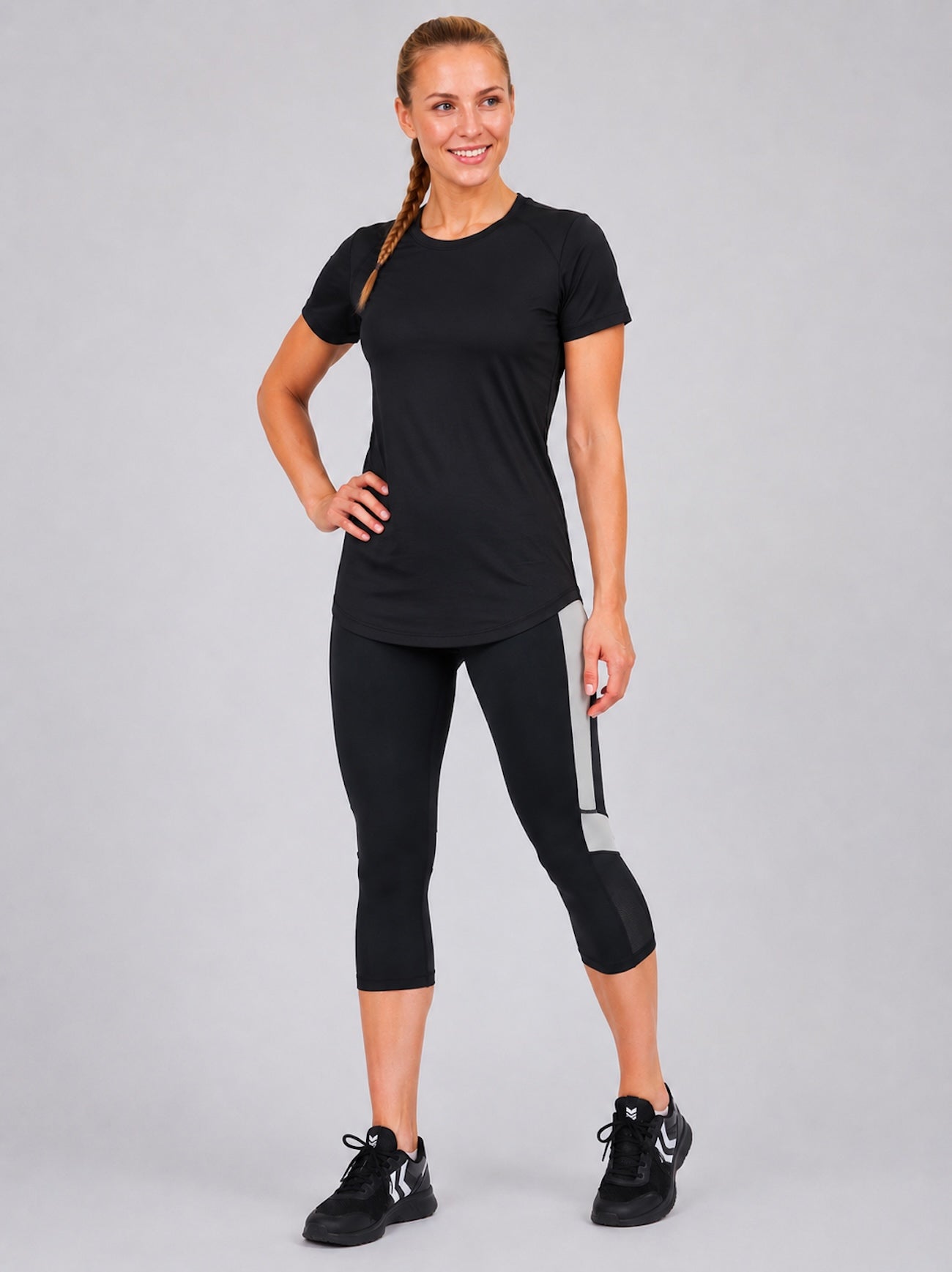 airtracks-corsaire-running-femme-3-4-taille-haute-noir image 1