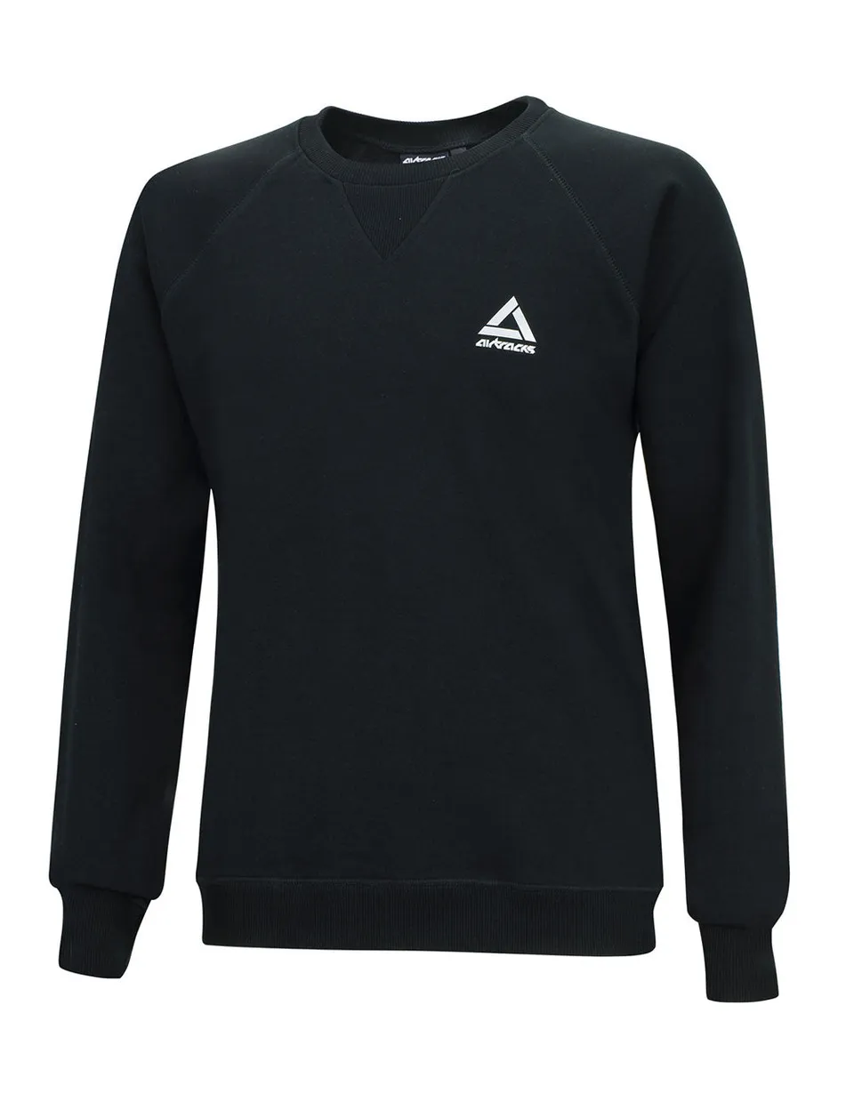 airtracks-comfort-line-sweat-homme-noir-col-rond-coton image 1