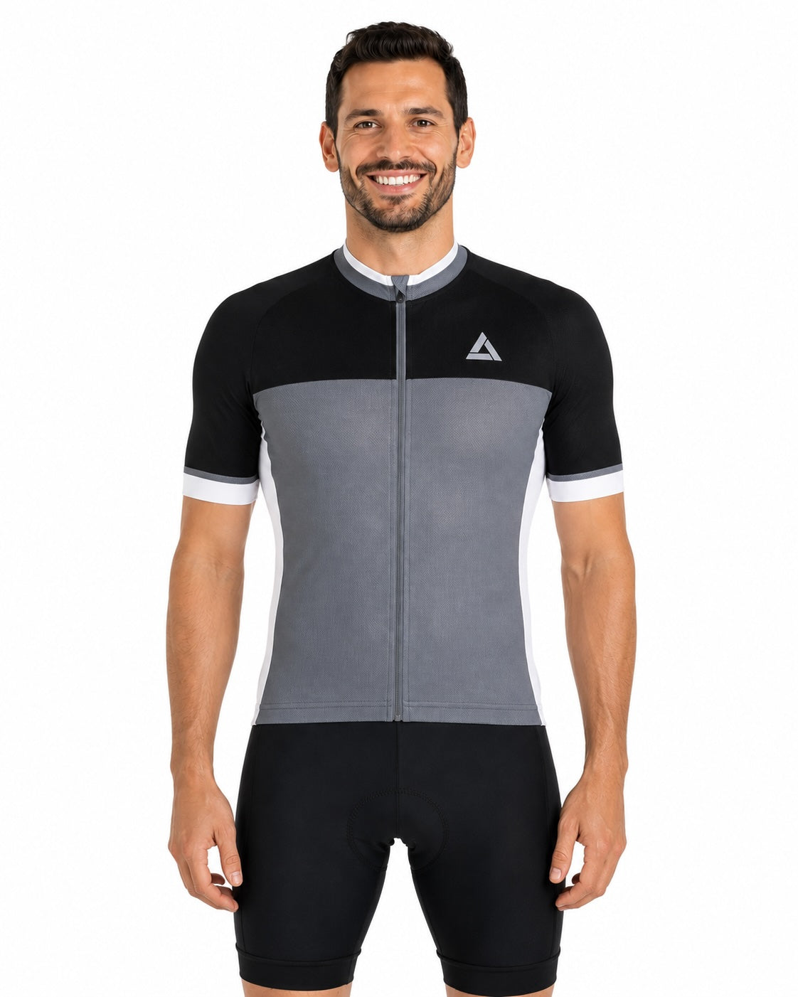 airtracks-pro-t-ii-maillot-v-lo-homme-gris-noir-3-poches image 1