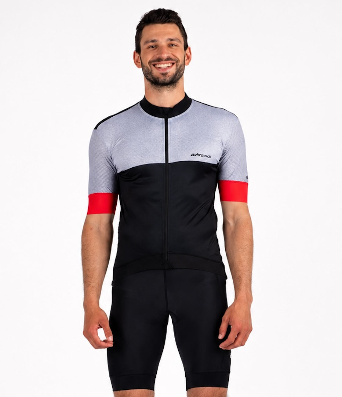airtracks-team-line-iii-maillot-v-lo-homme-noir-gris-taille-l image 1