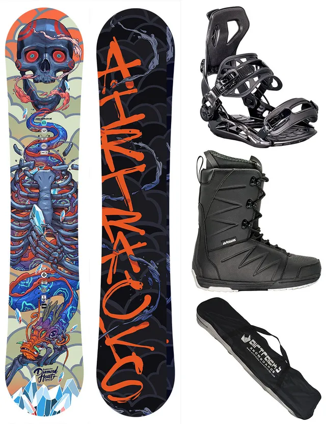 airtracks-diamond-heart-pack-snowboard-homme-155-cm-noir image 1