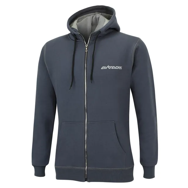 airtracks-team-pro-sweat-homme-gris-fonc-zip-capuche-l image 1